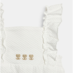 أفرول قصير قطني فاخر أبيض...